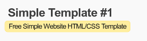 Simple Template 1